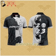 2023 China Dragon Men's Streetwear Jersey Retro Murah Free Custom Name Number Viral Ootd Tiktok Jersi Baju Retro Berkolar Lelaki Kanak Perempuan Plus Size