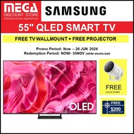 SAMSUNG QA55S90CAKXXS 55” OLED 4K S90C SMART TV + FREE PROJECTOR + $200 VOUCHER BY SAMSUNG (UNTIL 26 JUN)