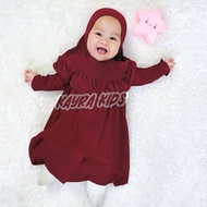 Gamis bayi perempuan 0-18 bulan Baju gamis bayi perempuan 0 6 bulan Gamis bayi perempuan 6 12 bulan 