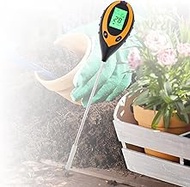 Smgda 4 in 1 Soil Tester, Temperature/Light/PH/Moisture Tester for Plants/Garden/Farm with 9V Batter