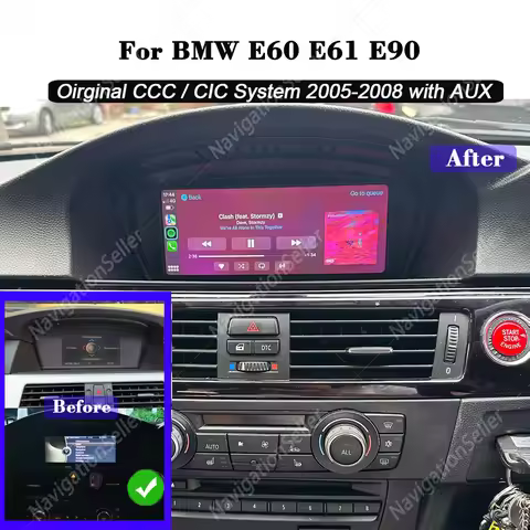 2026 New ID6 ID7 ID8 UI 8.8inch Android System Wireless Carplay AUTO For BMW 3 Series E90 E91 E92 E9