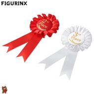 FIGURINX Rosette Ribbon, Recognition Ribbons Blue,Red,White Ribbon Award Set, Honorable Ribbon