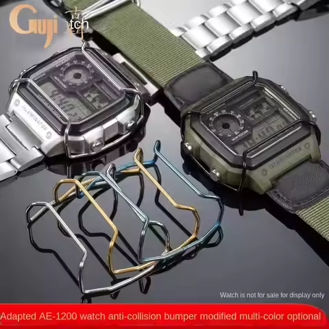AE1200 Bumper Stainless Steel Modified Watch Bumper 3299 AE1200/AE1300 Series Modified Watch Accesso