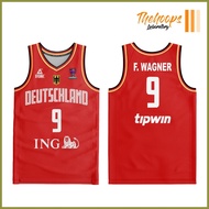 ஐ ◵ ♚ THL X EuroBasket Germany Fiba Basketball jersey  2022 Full Sublimation Jersey Basketball
