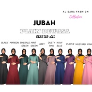 jubah muslimah JUBAH KOSONG JUBAH MUSLIMAH FASHION NURSING FRNDLY WEAR (EMERALD, GREY, MAROON, BLACK