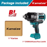 Bisa COD! Kamolee DTW8002100N.M Brushless Impact Wrench Impact Pembuka Baut Otomotif Alat Impact 18v