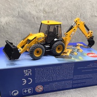 1:50 Scale Diecast Alloy JCB 4CX Backhoe Loader Enginee Vehicle Toys Cars Model Classics Souvenir Gi