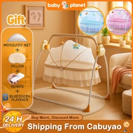 Duyan for Baby Electric Cradle with Music Remote Control Foldable Rocking Bed Newborn Bluetooth Baby