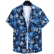 678MALL Hawaiian Polo Shirt For Men One Piece Print Casual Cos Wear Summer top 210