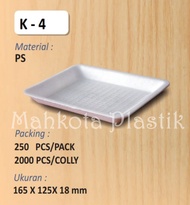 Styrofoam Tray Buah Piring Gabus isi 50pcs (Packing Kardus)