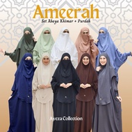Ameerah set abaya khimar + purdah Ironless