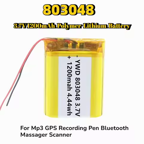 803048 3.7V 1200mAh Polymer Lithium Battery Rechargeable Li-Po Cell for Makeup Mirrors Beauty Device