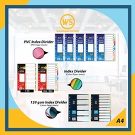 Index Divider / PVC Index Divider / Paper Index Divider / Paper Divider / Fit for 11 Holes 2, 3 & 4 