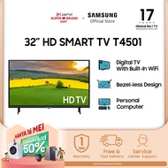 Samsung T4501 32 inch, Smart TV, HDR with PurColor, Ultra Clean View, Browser/Netflix/YouTube, Dolby Digital Plus, Slim Look, Tizen OS, WiFi/HDMI/USB/Bluetooth - UA32T4501AKXXD