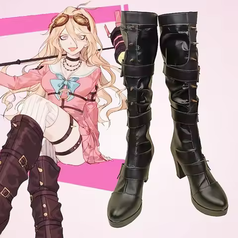New Animes Halloween party Danganronpa V3 Killing Harmony Miu Iruma Cosplay Boots Customized High He