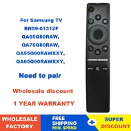BN5901312F RMCSPR1BP1 BN59-01312D QA55Q60RAW SAMSUNG with voic BN59-01312F SMART TV Remote Control with voice LCD LED