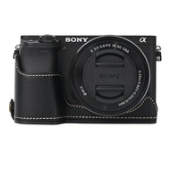 Suitable (Yu) Sony A6100 A6300 A6400 Leather Case Half Case Protective Case Camera Bag Hand Strap