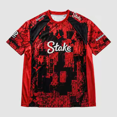 Astralis 2026 Jersey Fan Summer 3D Digital Print Breathable Round Neck Short Sleeve Men's Women's Sp