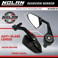 NOLAN HEXAGON Full Aluminum CNC Universal Motorcycle Rearview Mirror