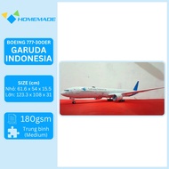 Boeing 777-300ER Garuda Indonesia Commercial Airplane Paper Model Kit