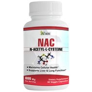 N-Acetyl-Cysteine (NAC) 600 Mg 60 Veggie Capsules Non-GMO, Gluten Free N-Acetyl-Cysteine (NAC) 600 M