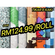 TIKAR GETAH 6 KAKI TIKAR GETAH 5 KAKI GULUNG QUALITY THAILAND GRADE AAA (GULUNG)20 METER / 25 meter PVC FLOOR MAT