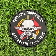 TACTICAL RUBBER PATCH WITH VELCRO 69 COMMANDO / WARISAN DARAH PERWIRA 69 KOMANDO