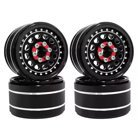 2.2-Inch Metal Wheels with Adjustable Offset Values, Suitable for 1/8 and 1/10 Remote-Controlled Off
