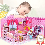3D Puzzle Dream House Large Puzzle Interior House Puzzle 3D Miniature Room DIY Jigsaw Large