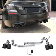 Quad Exhaust Tip Stainless Steel Exhaust Pipe For BMW F10 F11 520i 523i 525i 528i 530i Exhaust Tip C