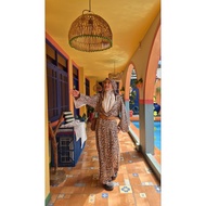Djellaba.id Umrah Outer Hoodie Uzbekistan Model Leopard and Black motif