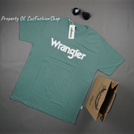 เสื้อยืด Wrangler ผู้ชาย/ผู้หญิง ผ้าคอตตอน 30s นำเข้า ฟรีถุงกระดาษ