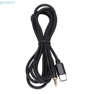 GREATMY AUX Cord, 1.5m Length Type-C to 2.5mm Headphone Audio Cable, Flexible Audio Cable for AKG K4