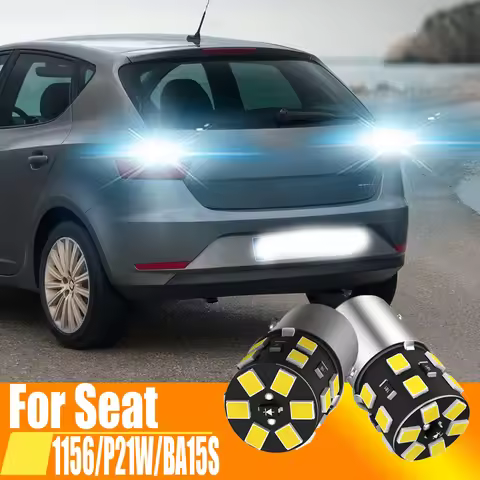 2x P21W 7506 BA15S LED Reverse Light Canbus Backup Lamp Bulb For Seat Ibiza 6l 6j Leon 5f Mk2 Mk3 Mk