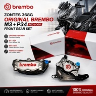 BREMBO COMBO ZONTES 368G ZT 368G Original BREMBO M3 & P34 Red Logo Front Rear Set Siap Bracket PNP 1