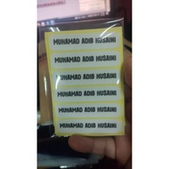 stiker nama utk buku