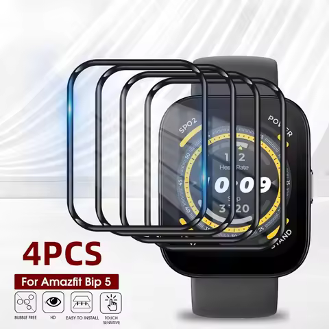1-4Pcs Smartwatch Protective Film for Amazfit Bip 5 Anti-scratch Screen Protectors for Amazfit Bip5 