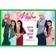 2762 Misha Beads &amp; Lace Kurung  | SEDONDON KURUNG MODEN DEWASA &amp; BUDAK | EMERALD GREEN DARK BLUE MAROON TURQUOISE PINK