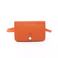 【二手】愛馬仕 HERMES 腰包 Dogon Pochette 橘色 其他 Dogon Pochette 橘色 女士 二手 B