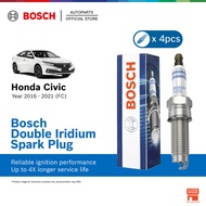 Bosch Double Iridium Spark Plug for Honda Civic FC 1.8CC (4 Pcs/Set) YR7SII330U