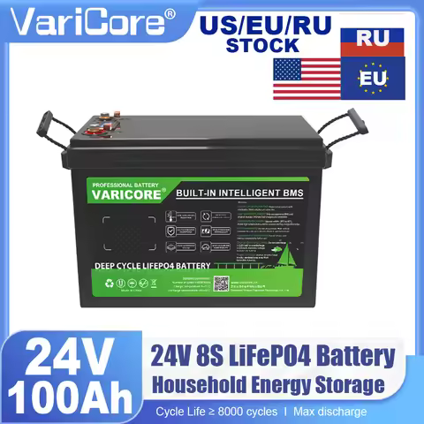 New 24V 100Ah 8 string LiFePO4 Battery USB 3.0 Type-C Output 29.2V Charger for Golf Cart Car lighter