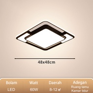 lampu led plafon modern Minimalis 72W lampu hias Kamar ruang tamu Ceiling Lamp 3 Warna