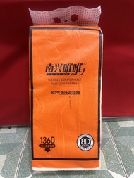 ห่อส้มทิชชู่แขวนผนัง ห่อละ1360แผ่น ทิชชู่แบบดึงแขวนได้ ทิชชู่ห่อส้ม