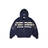 HADES HEAVEN’S CALL HOODIE ZIP - BLUE NAVY - Genuine HADES Brand