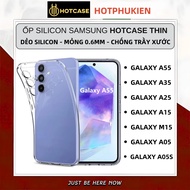 0.6mm silicone flexible case for Samsung galaxy A55 A35 A25 A15 M15 A05 A05s 5G HOTCASE Ultra brand
