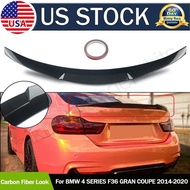 For 2014-20 BMW F36 430i 435i 440i Gran Coupe Carbon Look M4 Style Trunk Spoilerauto parts Car decor