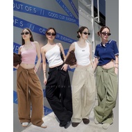 Low-rise pants SM Low-Waist Gimmick Decorated With Belt amuse moveon