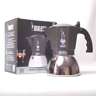 Bialetti Brikka Induction 4-cup เข้ากันได้กับเตาแม่เหล็กไฟฟ้า Moka Pot