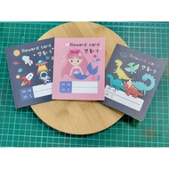 Reward Collection Point Card 9x11 Double-Sided Half Fold Taiwan Design One Piece 72 Grids @ 1 Grid 1