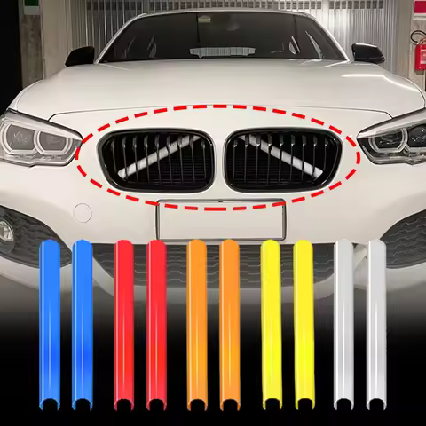 2PC Car Front Grille Trim Strip For BMW F30 F31 F32 F33 F34 F36 F20 F21 F22 F23 G29 1 2 3 4 Series C